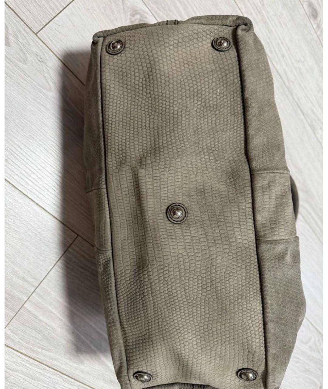 YVES SAINT LAURENT VINTAGE Бежевая кожаная сумка с короткими ручками, фото 7