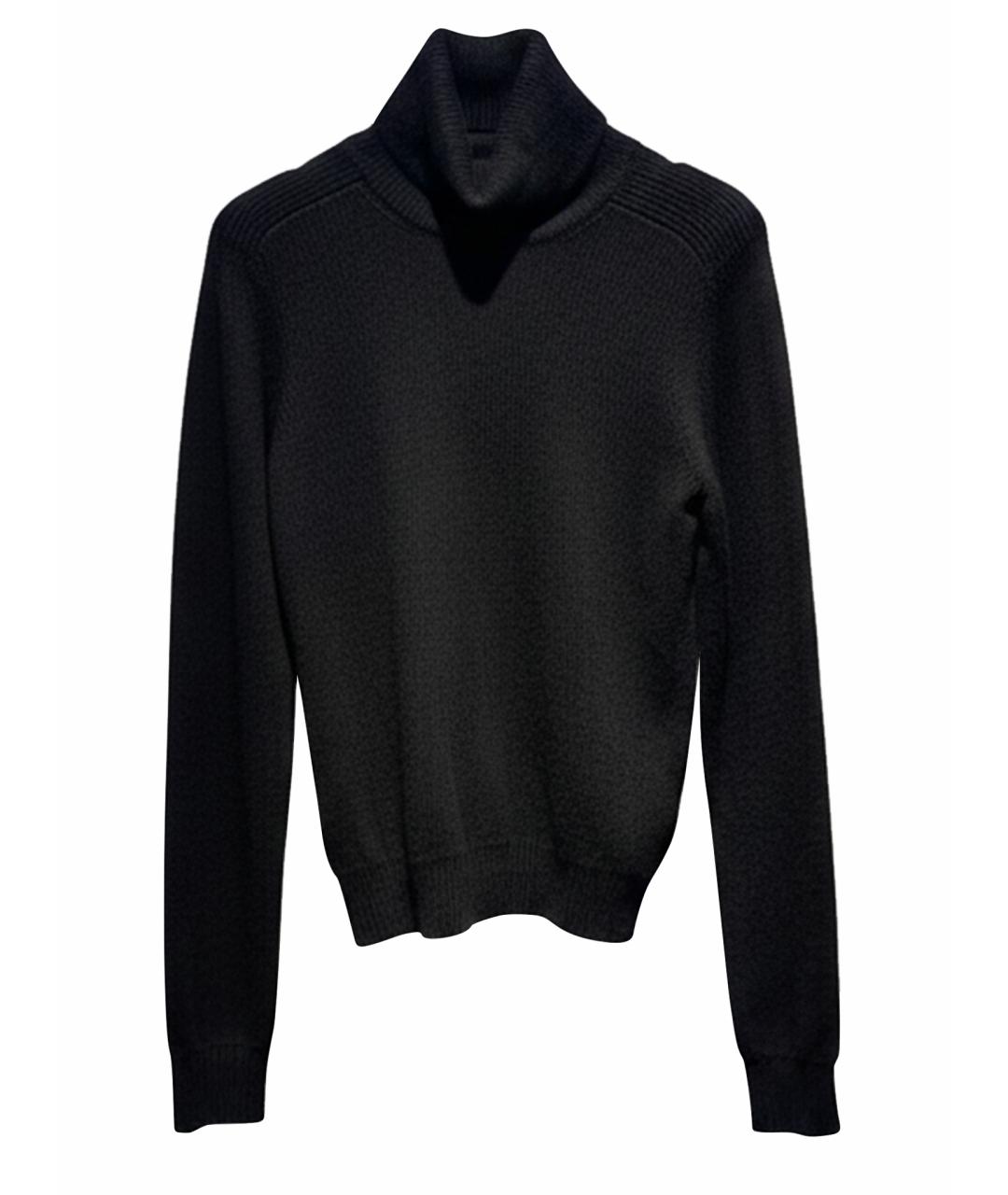 SAINT LAURENT Черная шерстяная водолазка, фото 1