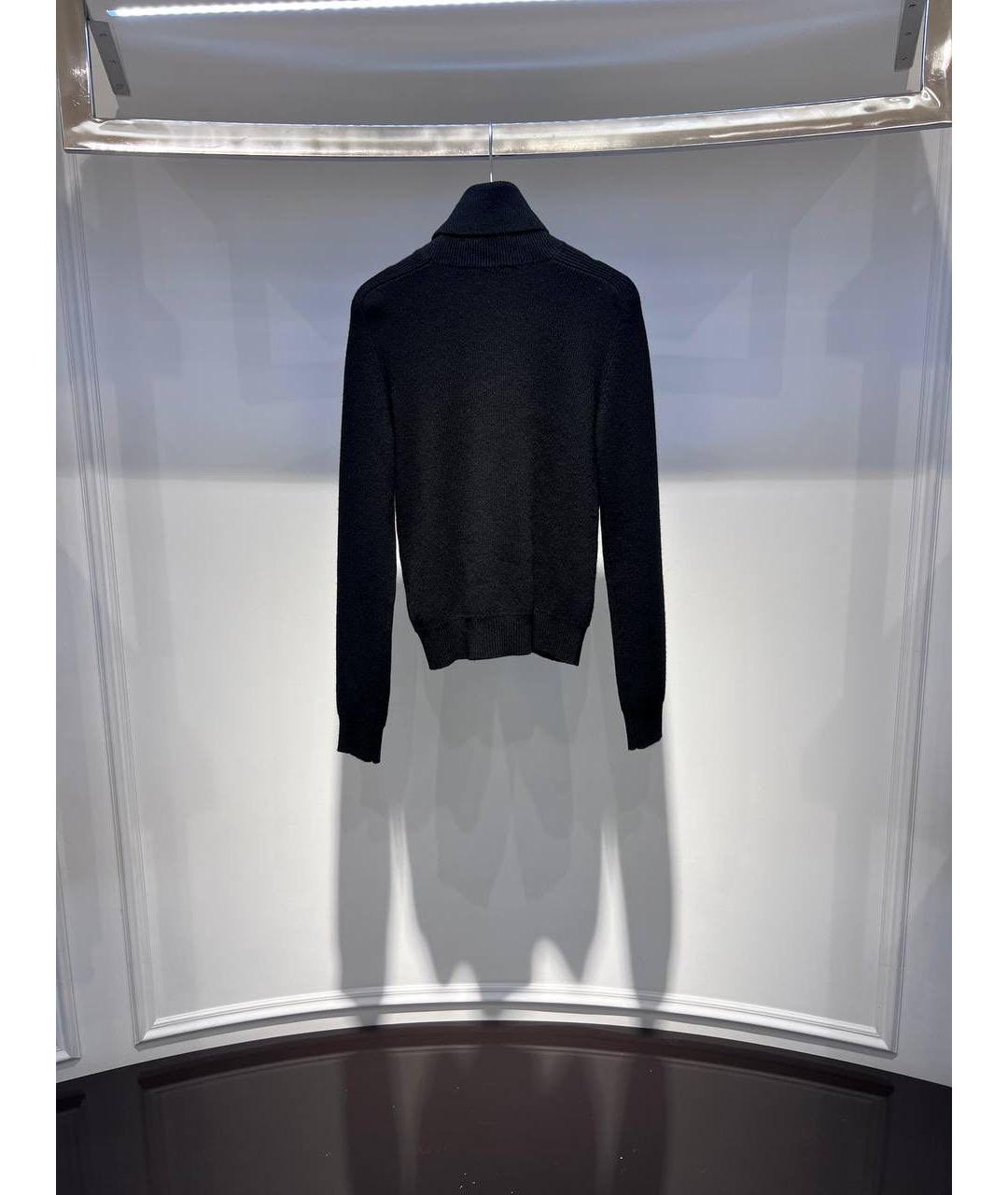 SAINT LAURENT Черная шерстяная водолазка, фото 2