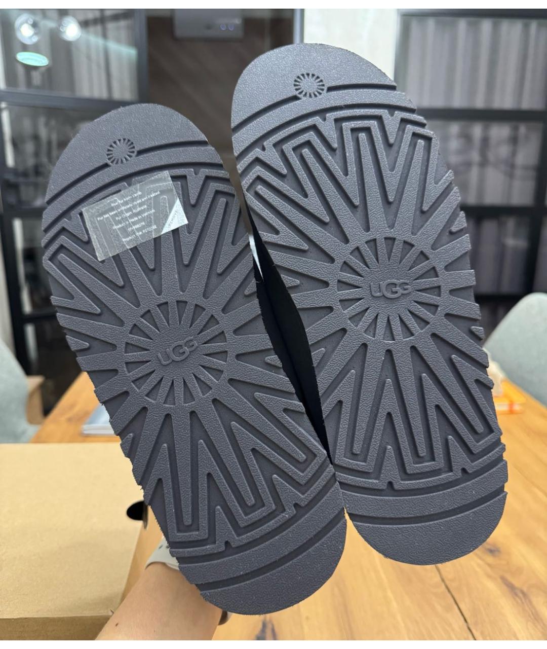 UGG AUSTRALIA Серые замшевые сабо, фото 8