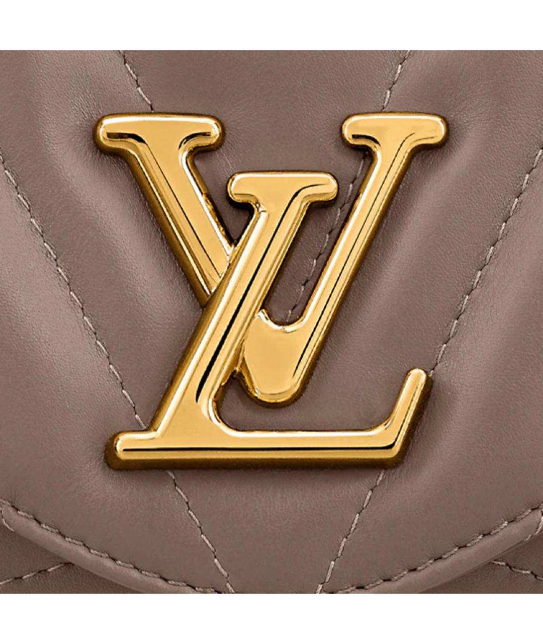 LOUIS VUITTON Коричневая кожаная сумка через плечо, фото 5