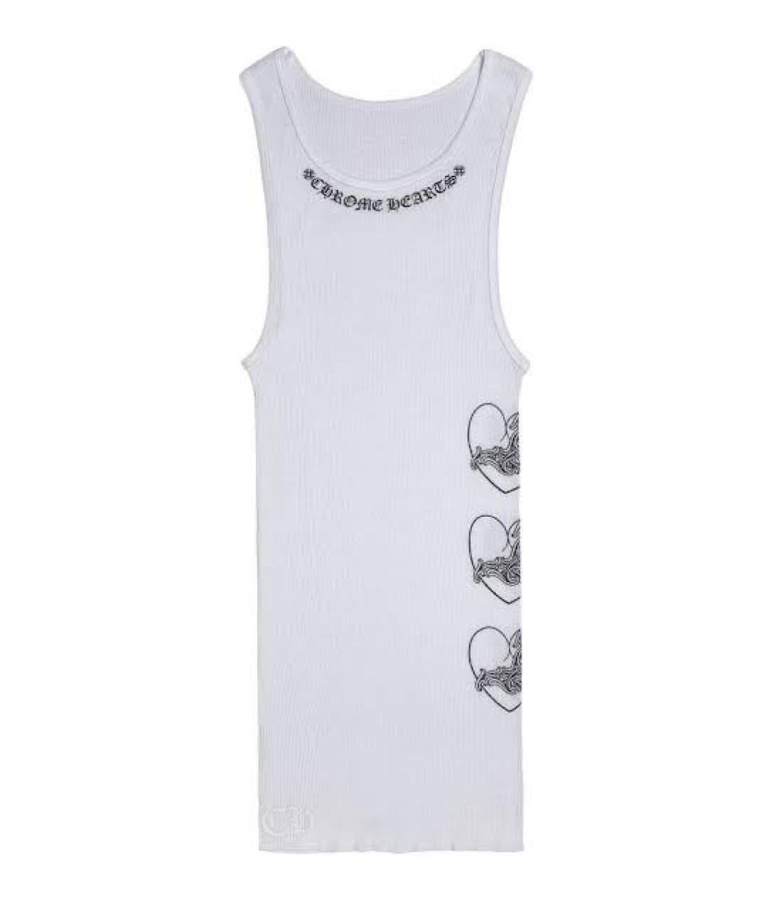 CHROME HEARTS Белая хлопковая майка, фото 1