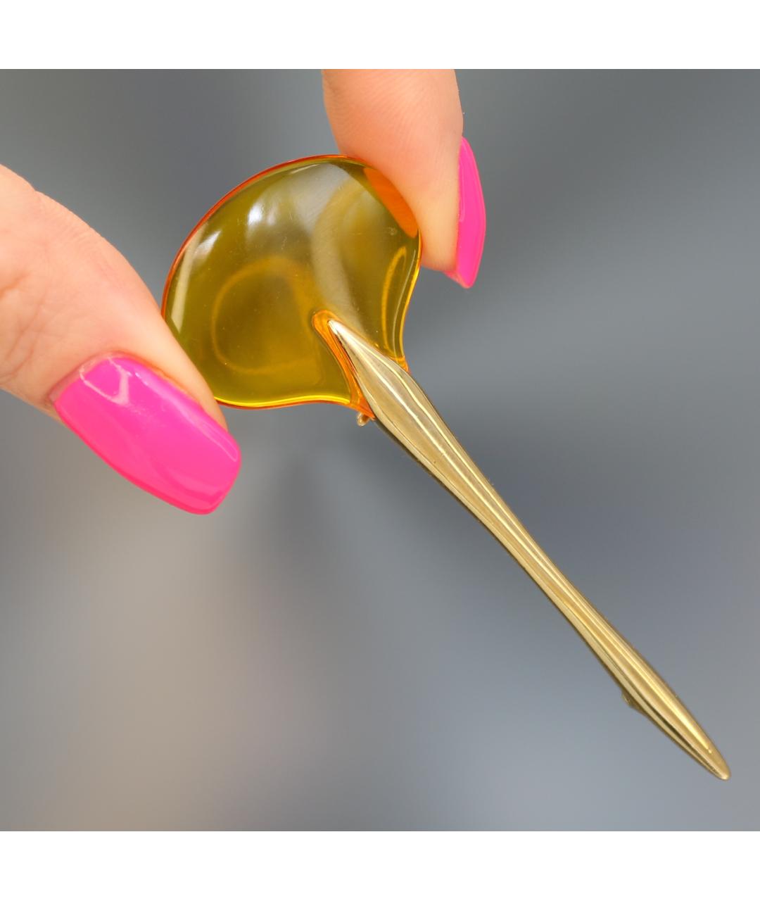 GIVENCHY Золотая позолоченная булавка / брошь, фото 2