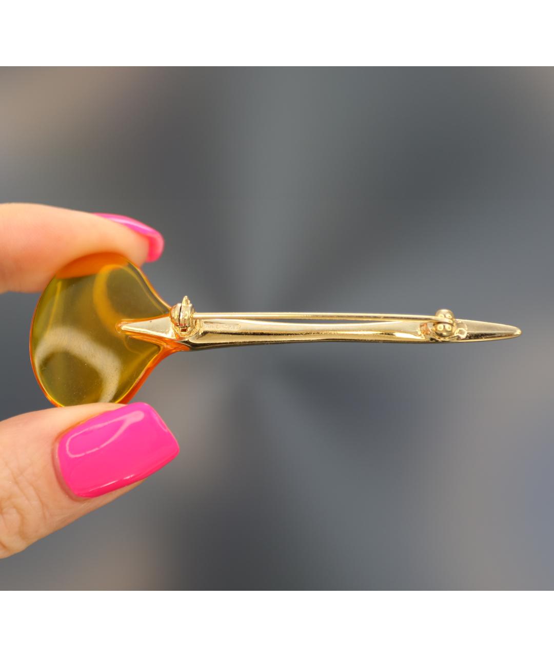 GIVENCHY Золотая позолоченная булавка / брошь, фото 9