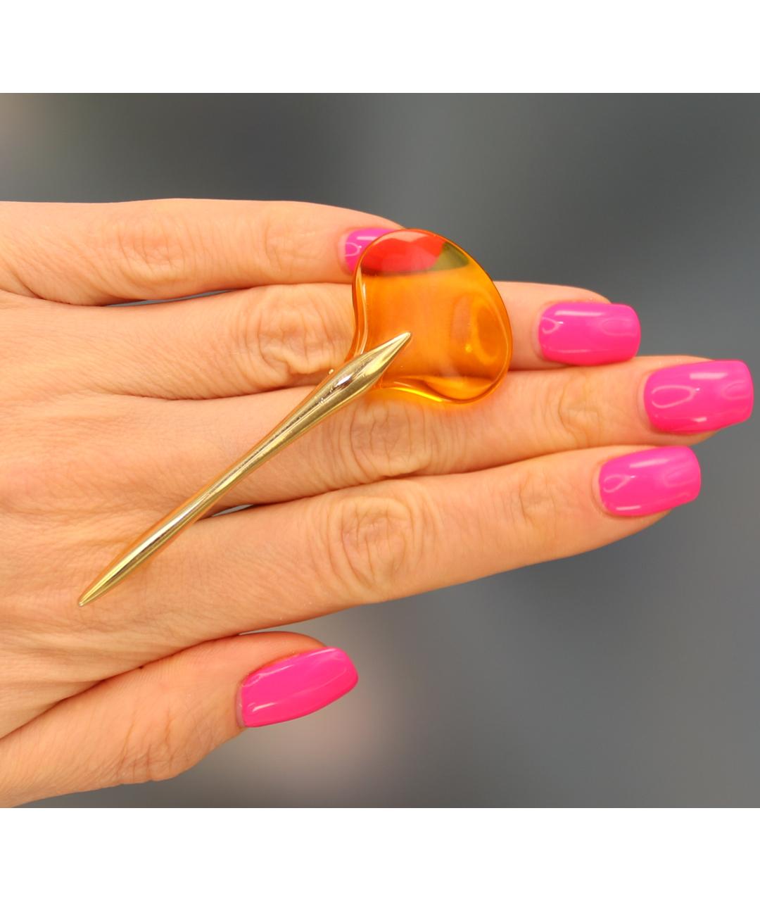 GIVENCHY Золотая позолоченная булавка / брошь, фото 4