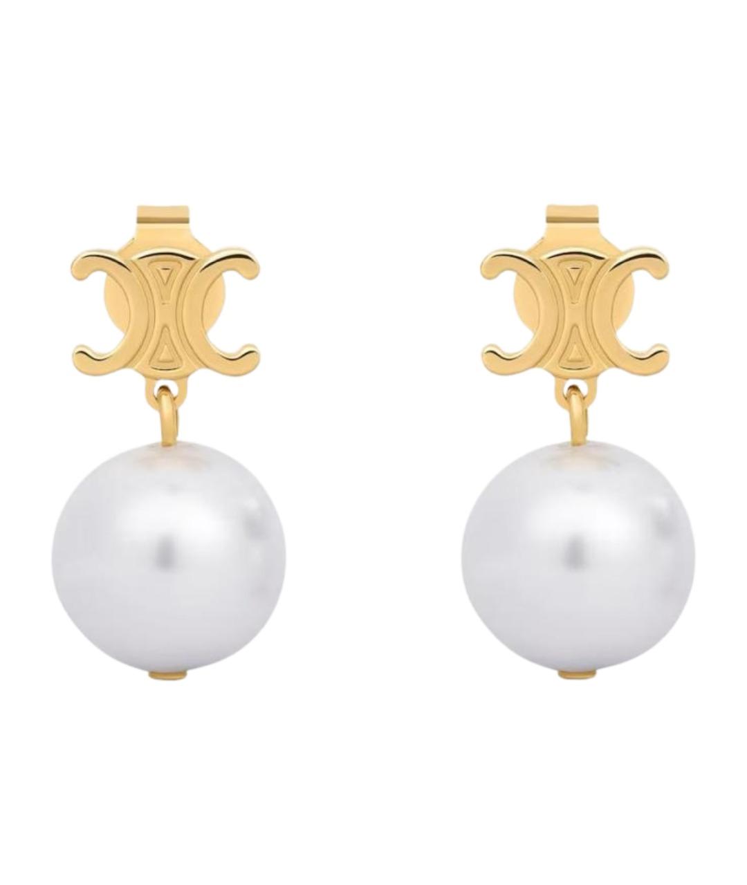 CELINE Золотые серьги, фото 1