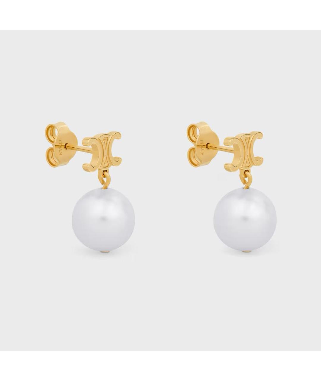 CELINE Золотые серьги, фото 2