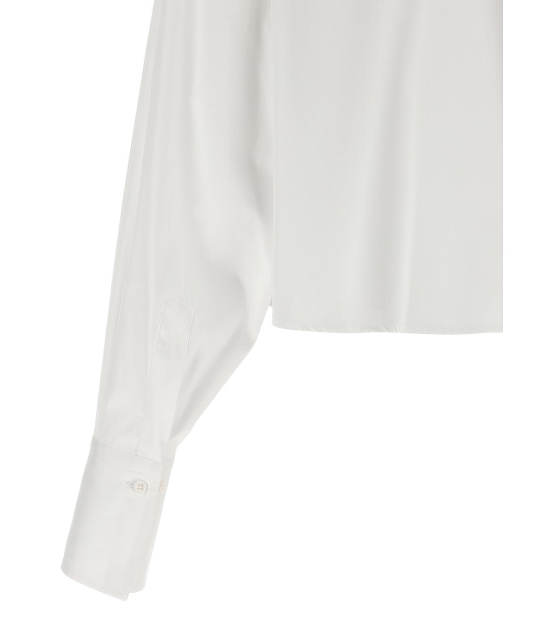 ERMANNO SCERVINO Белая хлопковая блузы, фото 4