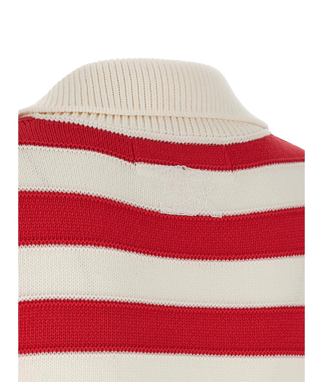 ERMANNO SCERVINO Красный хлопковый джемпер / свитер, фото 4