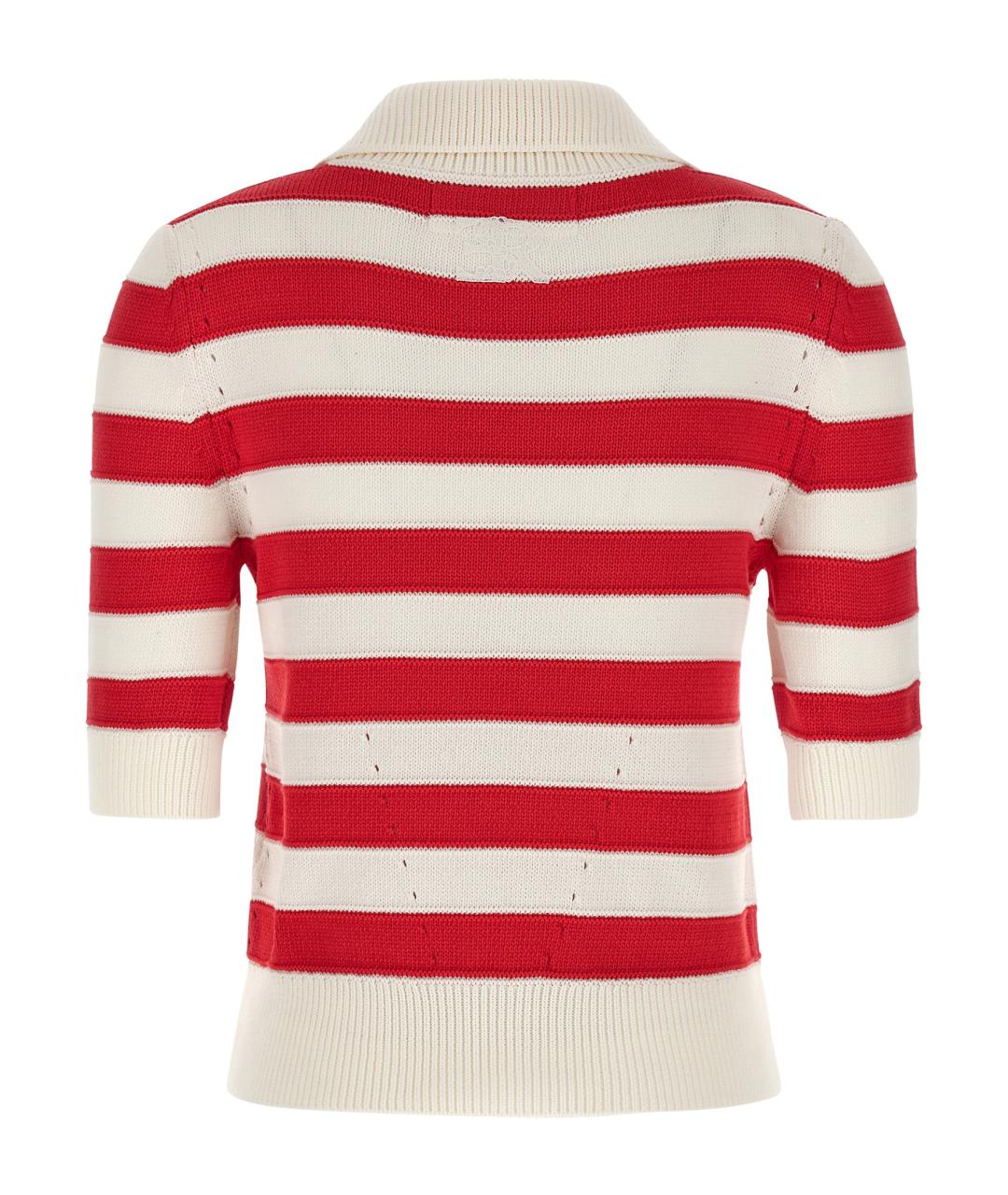 ERMANNO SCERVINO Красный хлопковый джемпер / свитер, фото 2