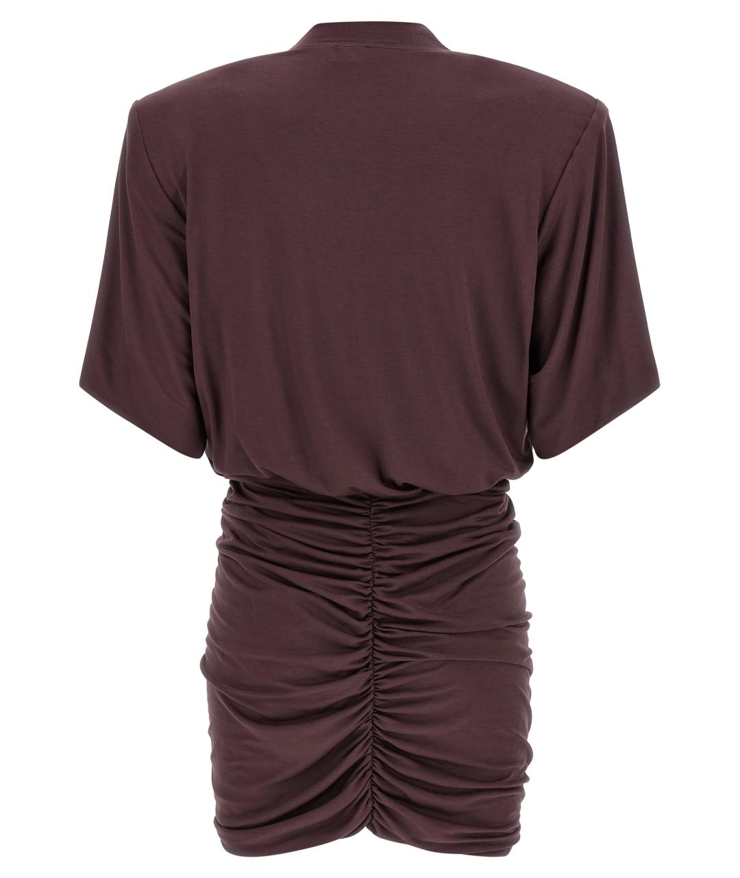 THE ANDAMANE Фиолетовое вискозное платье, фото 2