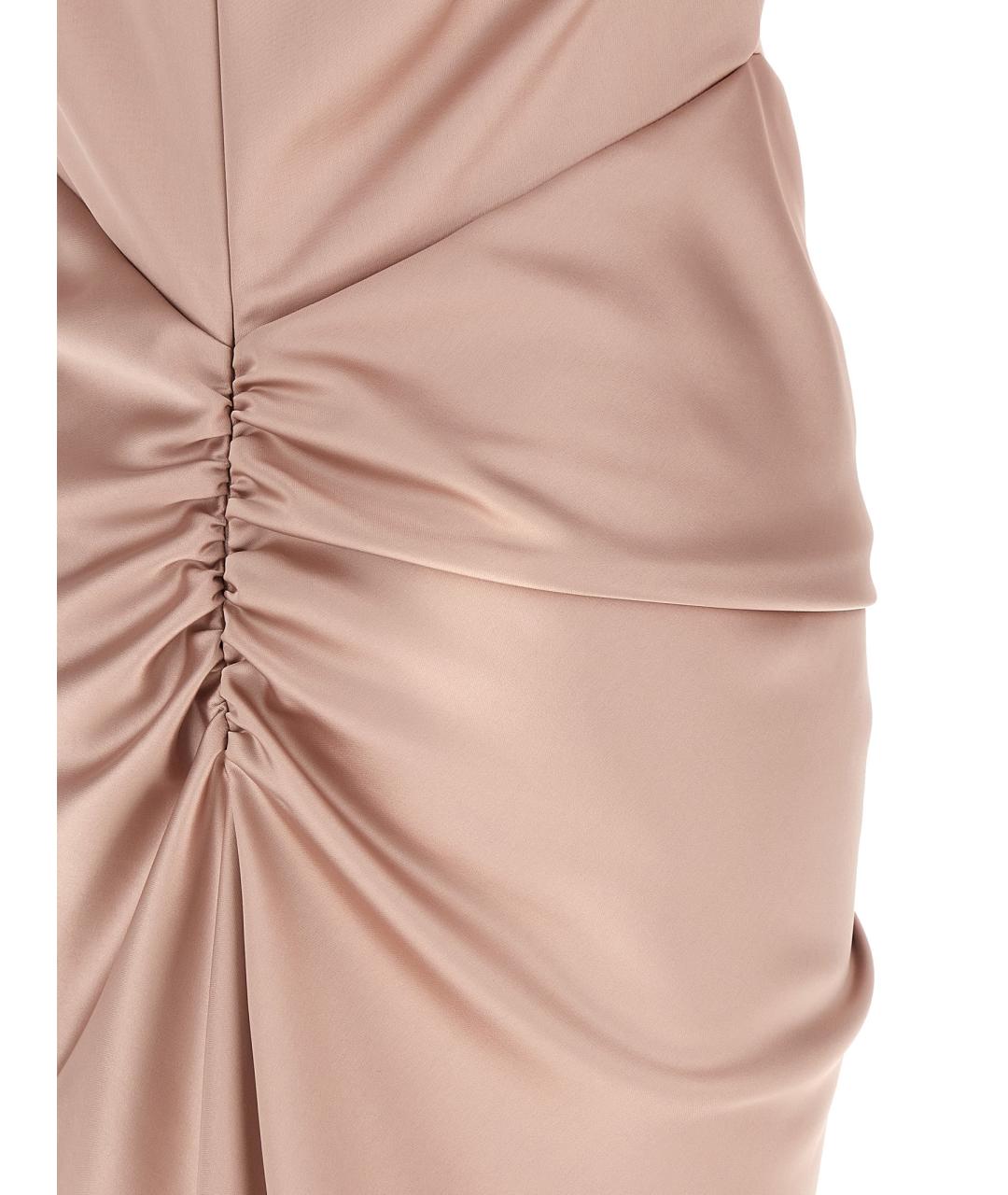 THE ANDAMANE Розовое полиэстеровое вечернее платье, фото 4