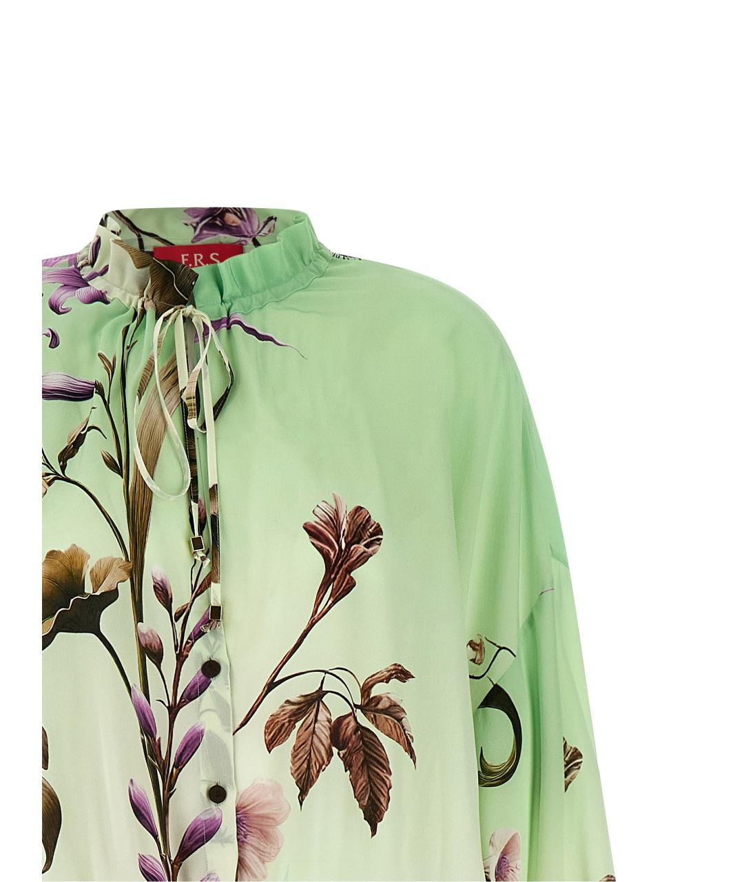 F.R.S FOR RESTLESS SLEEPERS Зеленые шелковое платье, фото 3