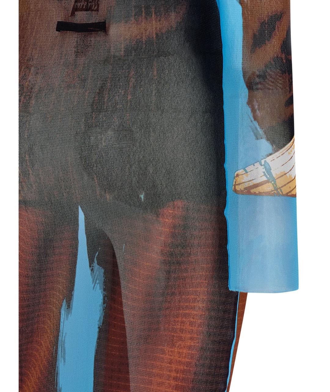 JEAN PAUL GAULTIER Мульти полиамидовое повседневное платье, фото 4