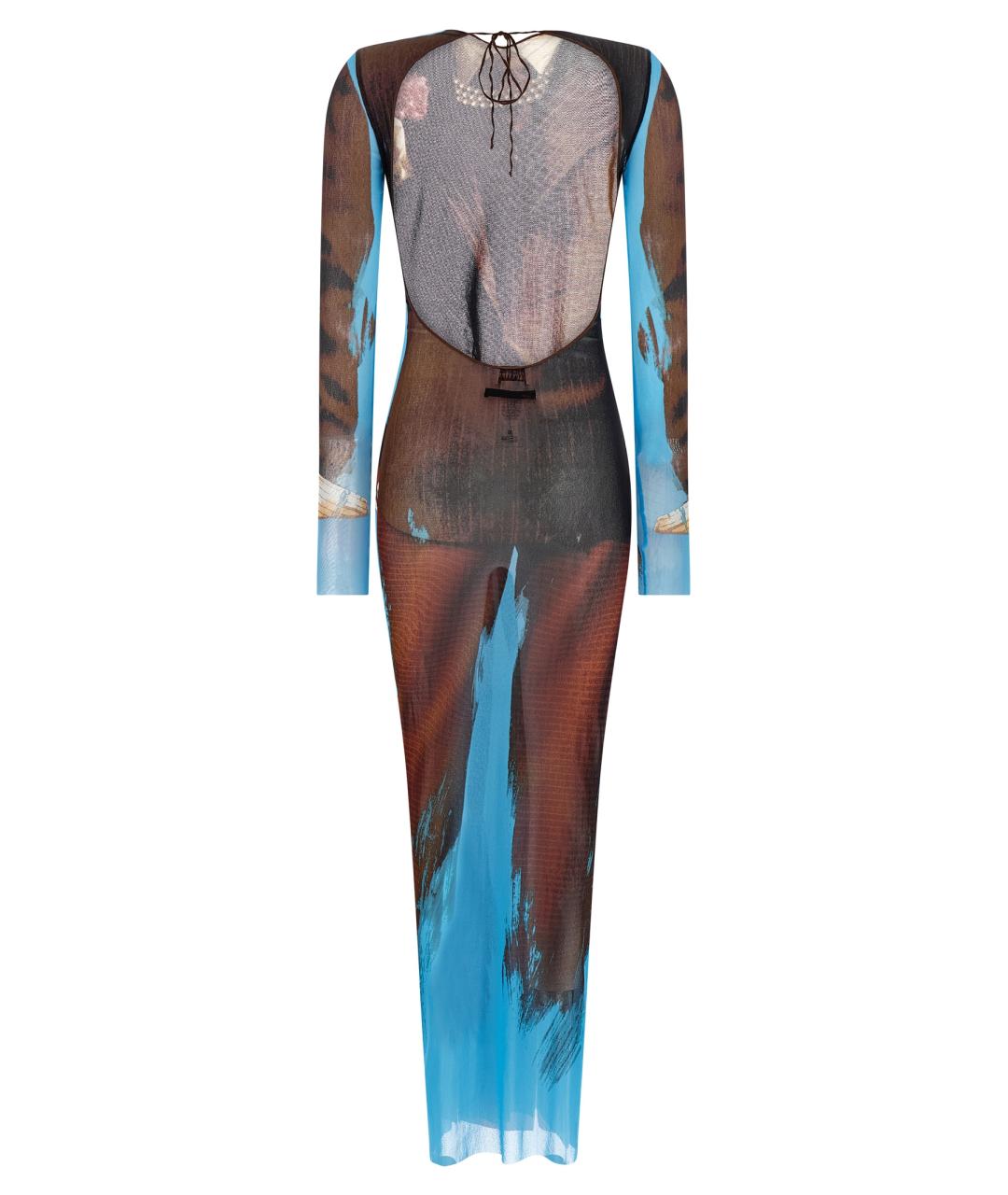 JEAN PAUL GAULTIER Мульти полиамидовое повседневное платье, фото 2