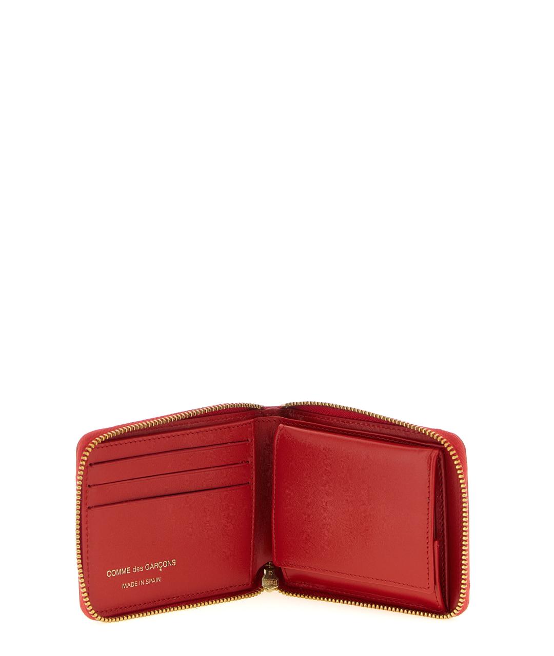 COMME DES GARÇONS Красный кожаный кошелек, фото 3