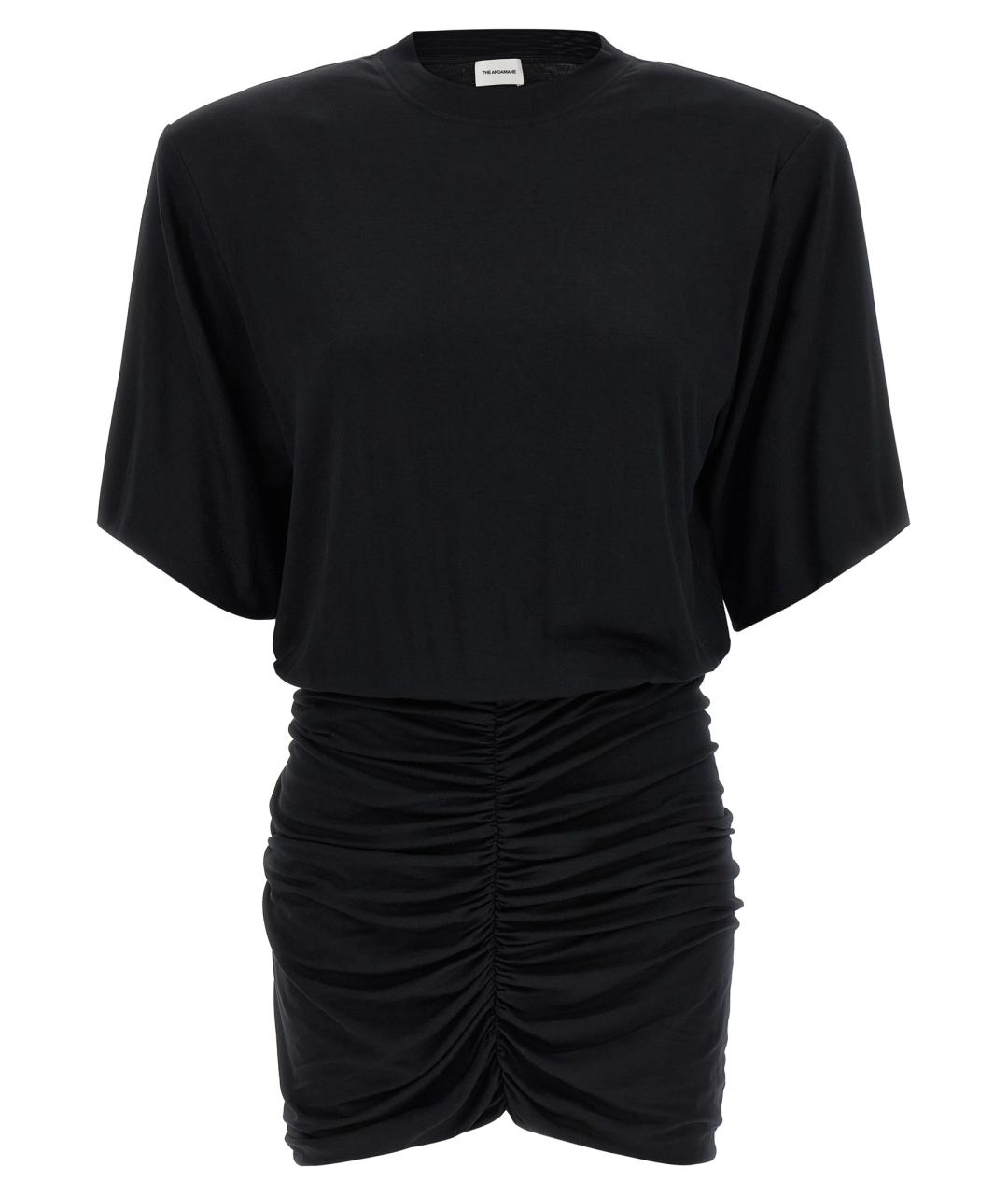 THE ANDAMANE Черное вискозное повседневное платье, фото 1