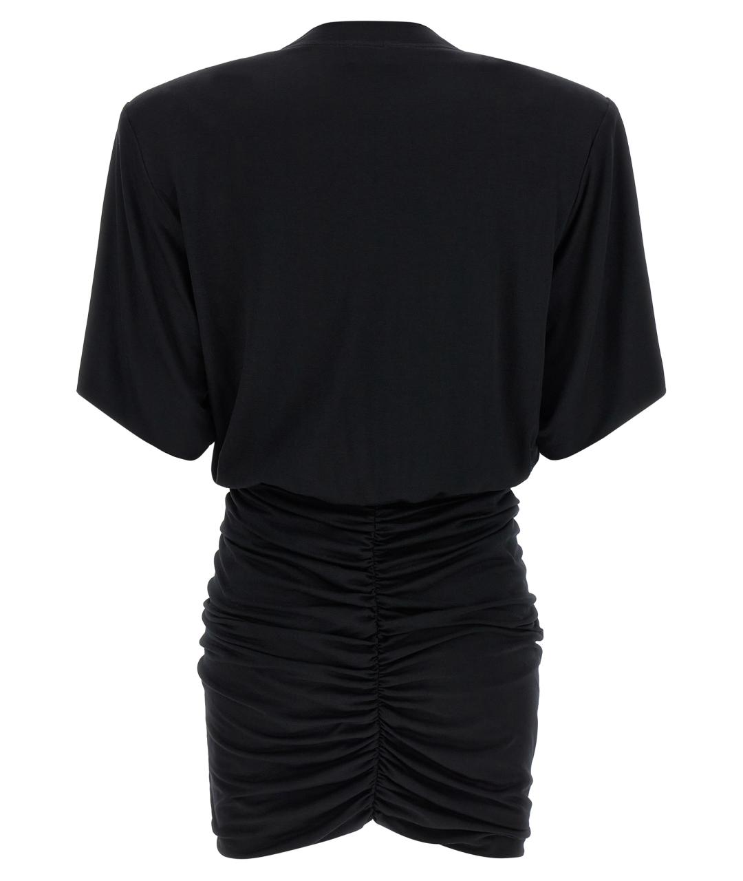 THE ANDAMANE Черное вискозное повседневное платье, фото 2