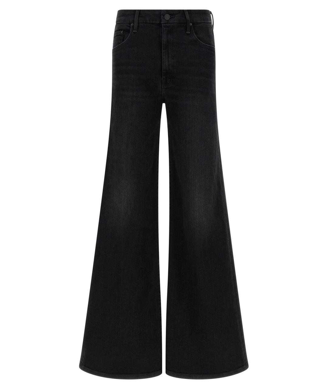 MOTHER Черные хлопковые джинсы клеш, фото 1