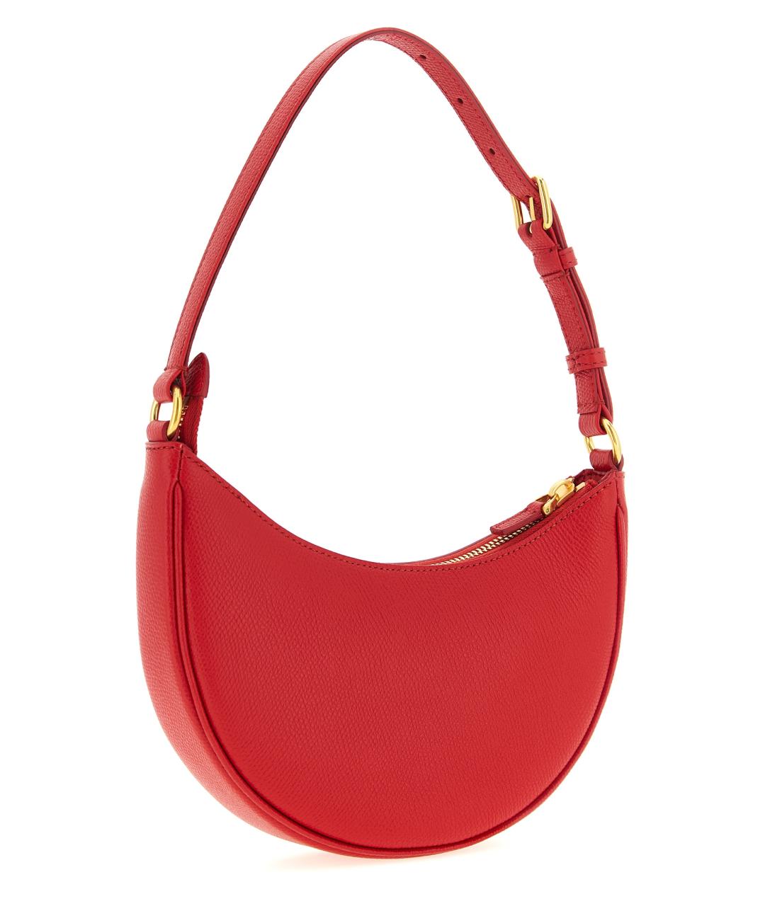 VALENTINO Красная кожаная сумка через плечо, фото 2