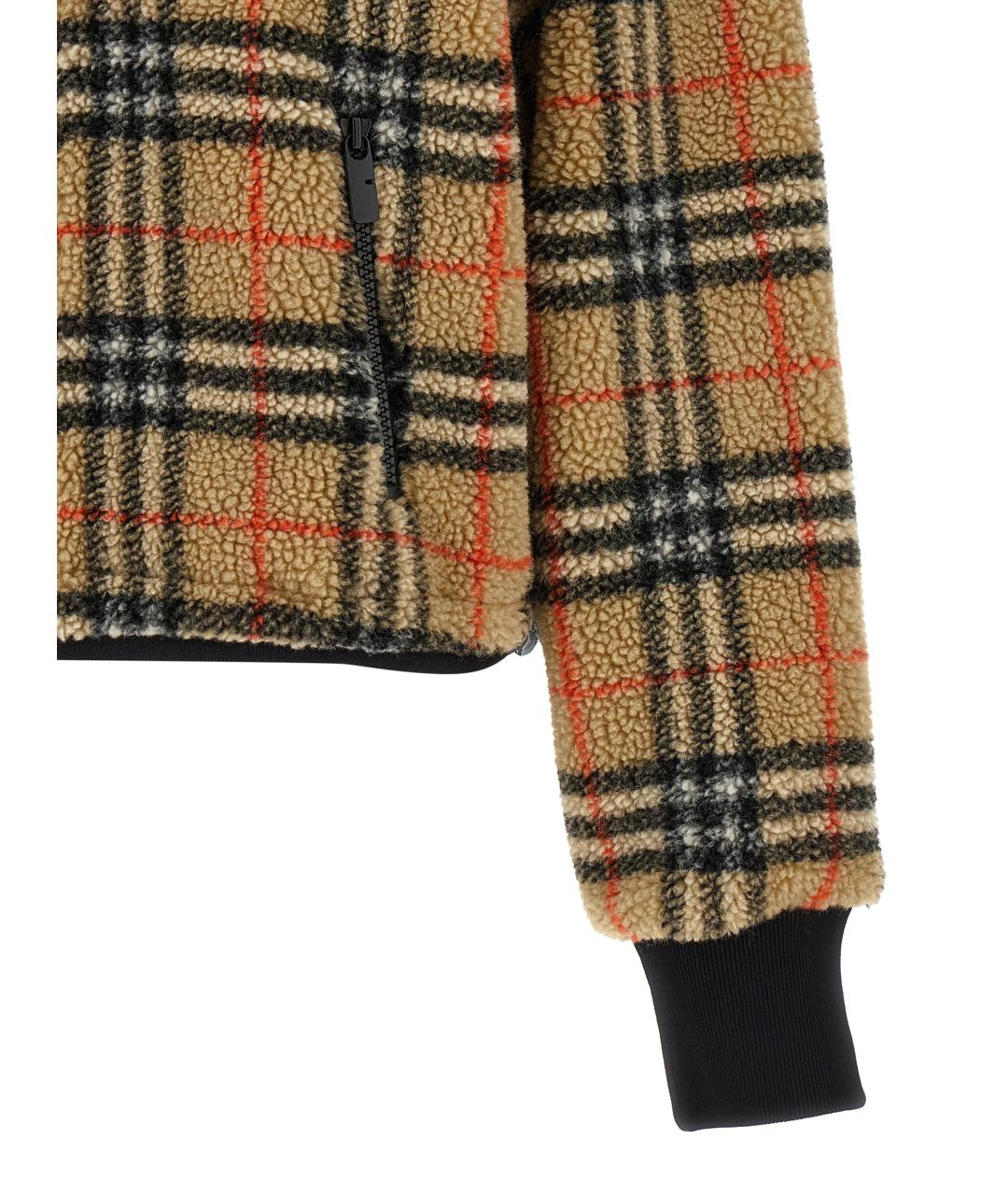 BURBERRY Бежевая шерстяная куртка, фото 4