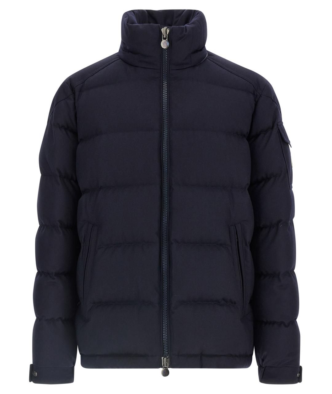 MONCLER Синий шерстяной пуховик, фото 2