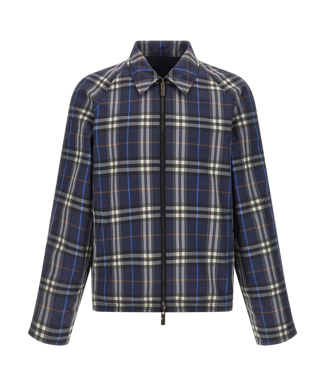 BURBERRY Синяя хлопковая куртка, фото 3