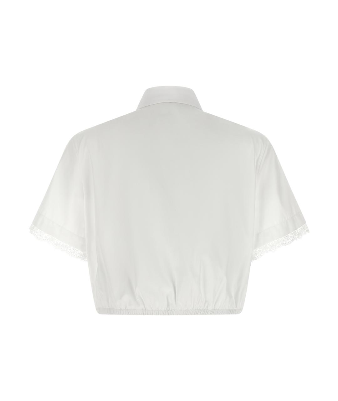 ERMANNO SCERVINO Белая хлопковая блузы, фото 2