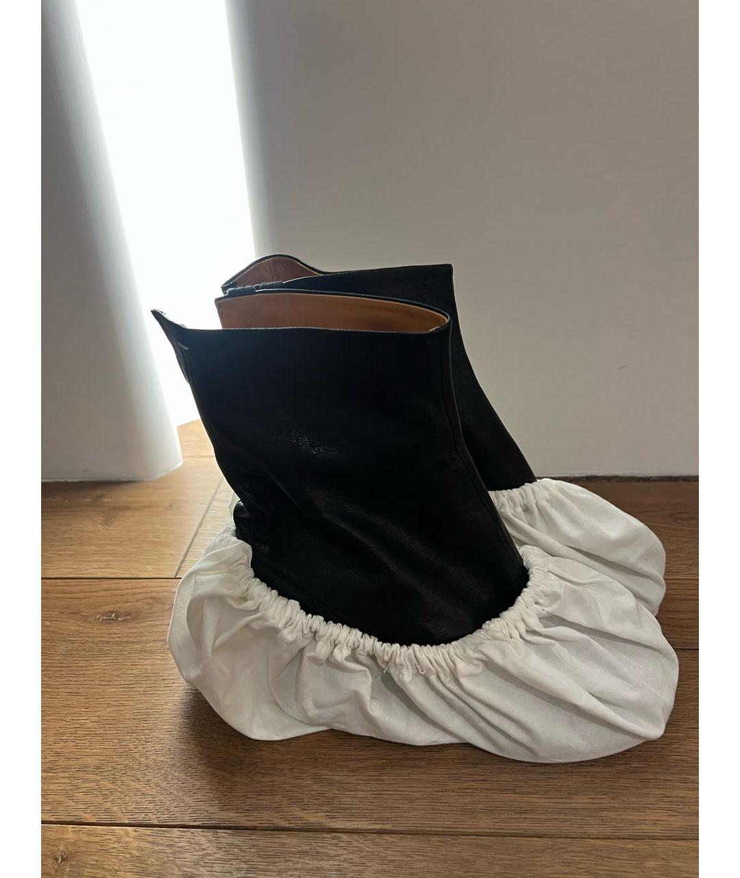 MAISON MARGIELA Черные кожаные ботильоны, фото 6