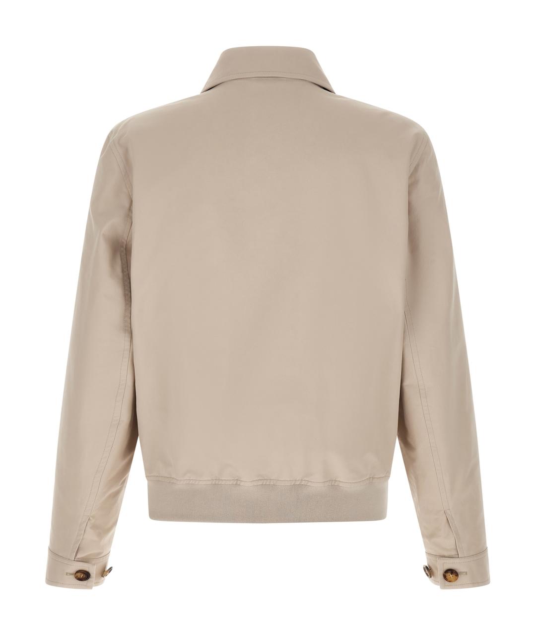 BRUNELLO CUCINELLI Бежевая хлопковая куртка, фото 2