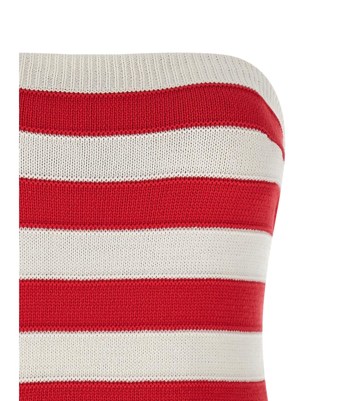 ERMANNO SCERVINO Красная хлопковая майка, фото 3