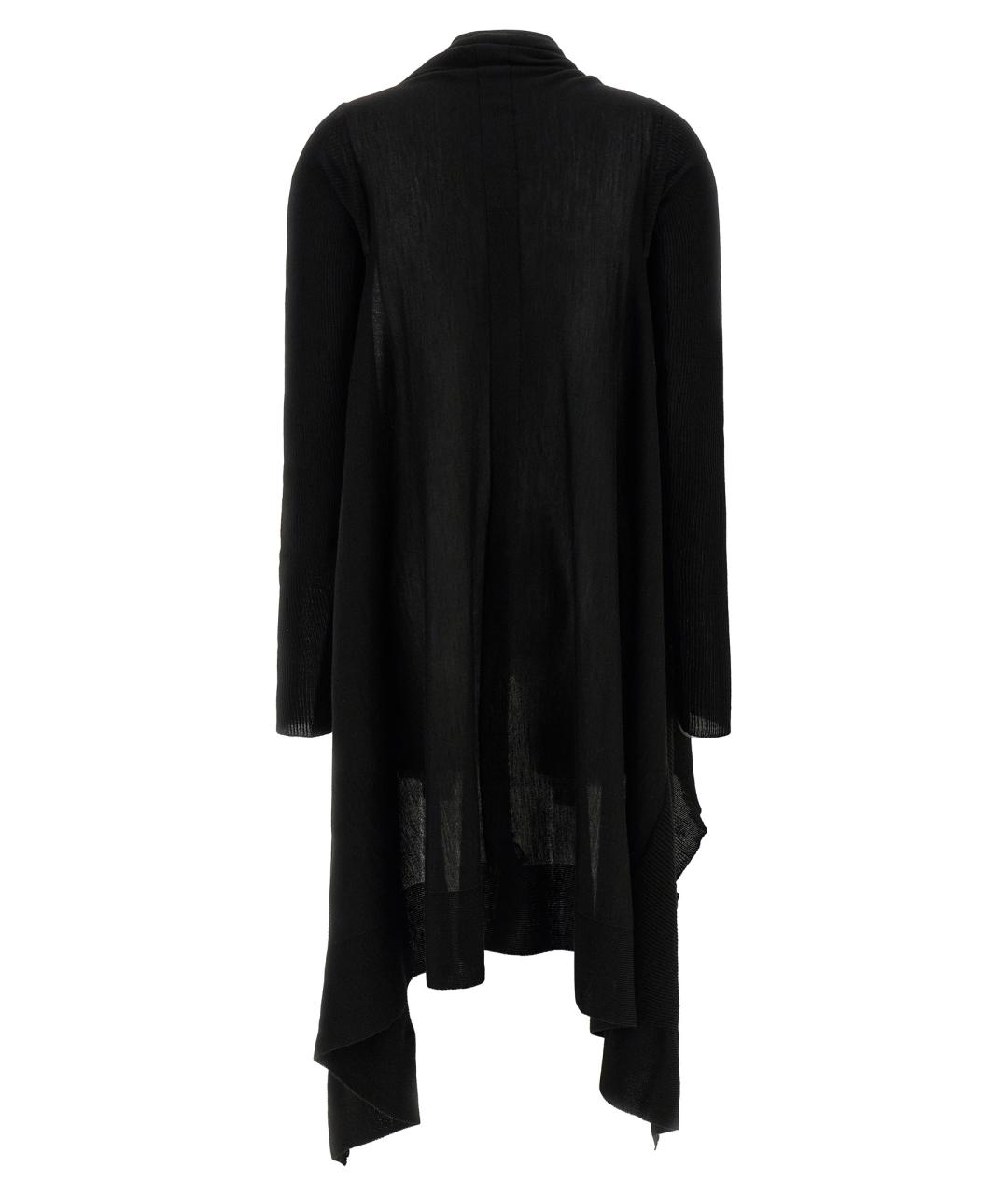 RICK OWENS Черный шерстяной кардиган, фото 2