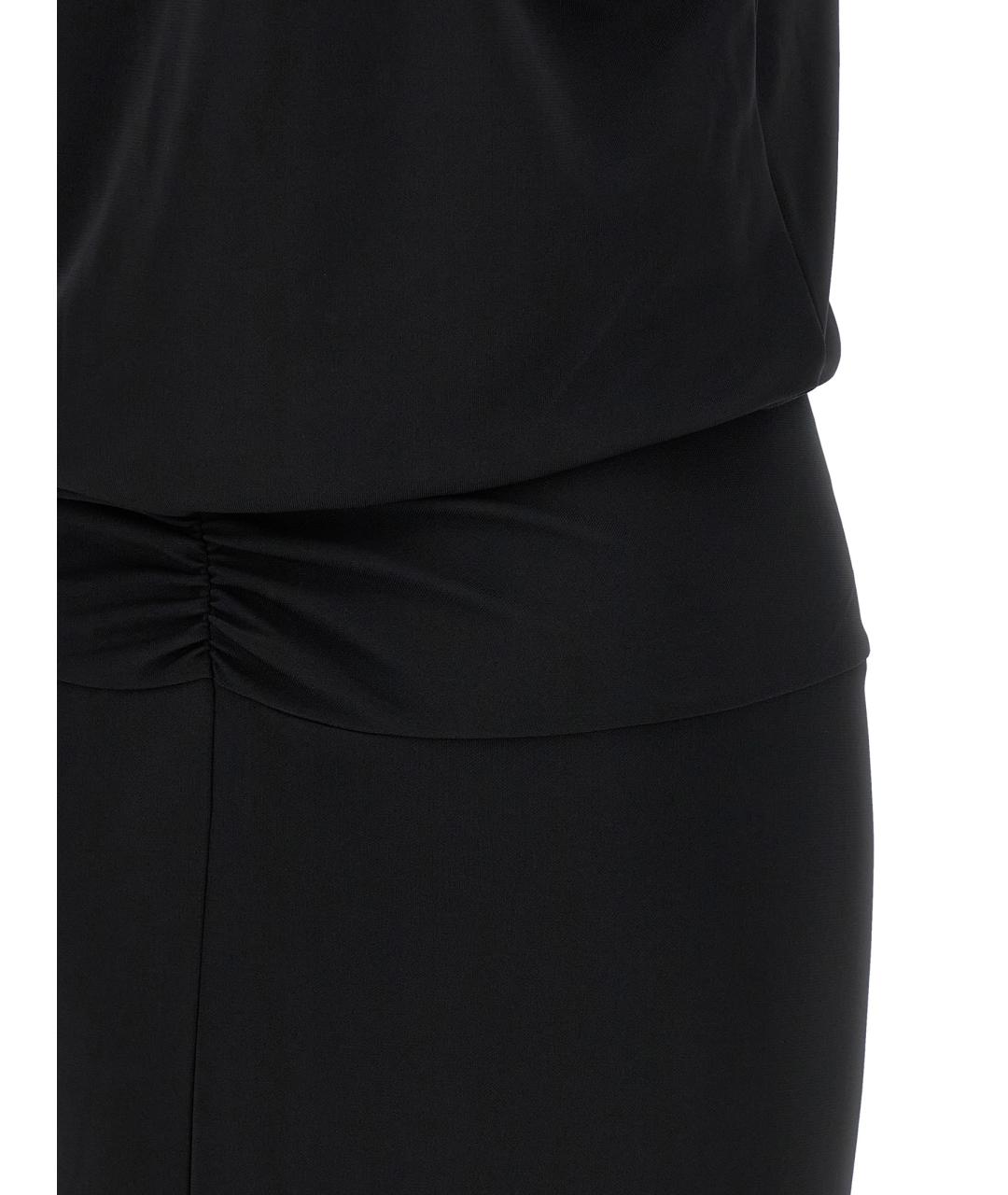 THE ANDAMANE Черное полиэстеровое повседневное платье, фото 4