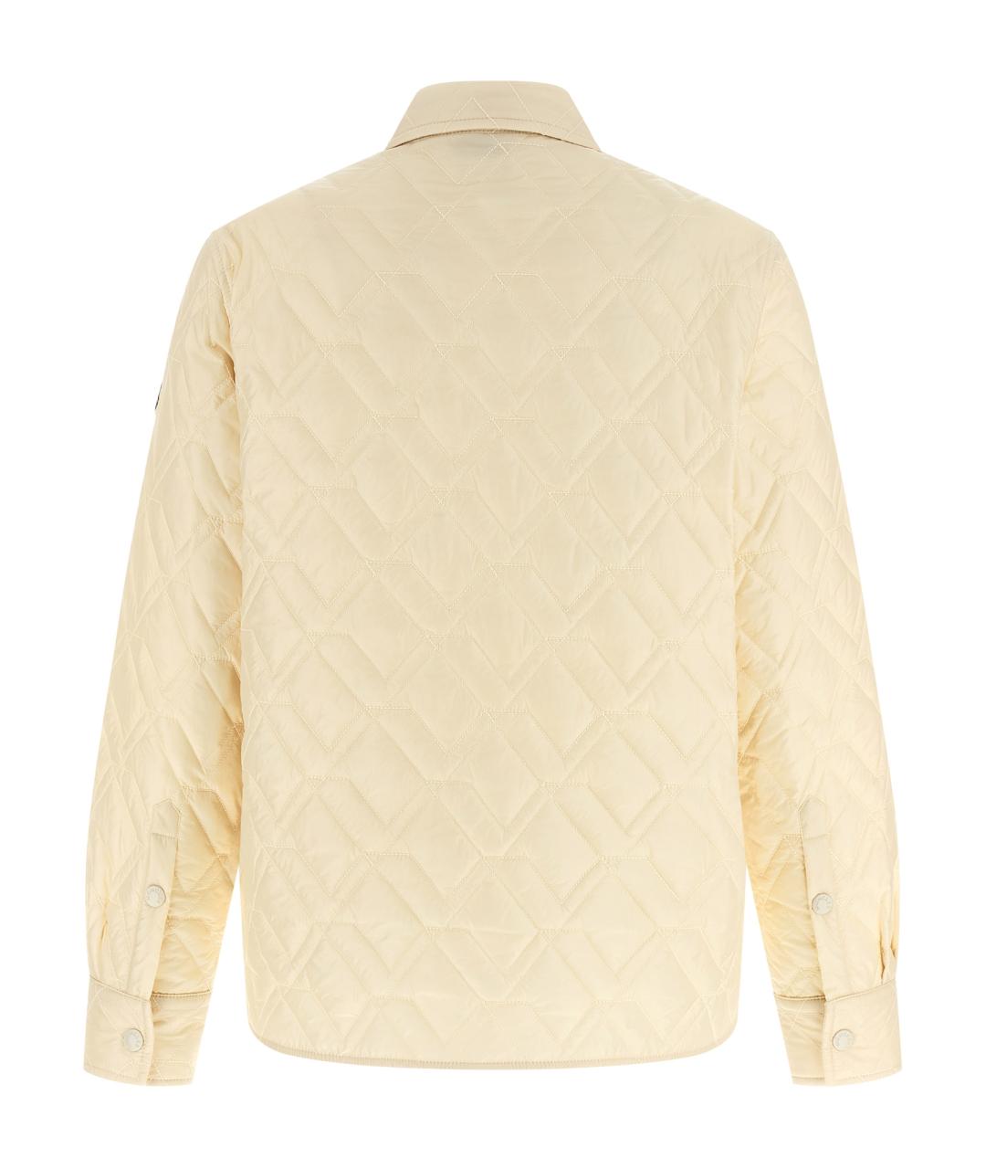 MONCLER Бежевая полиамидовая куртка, фото 2