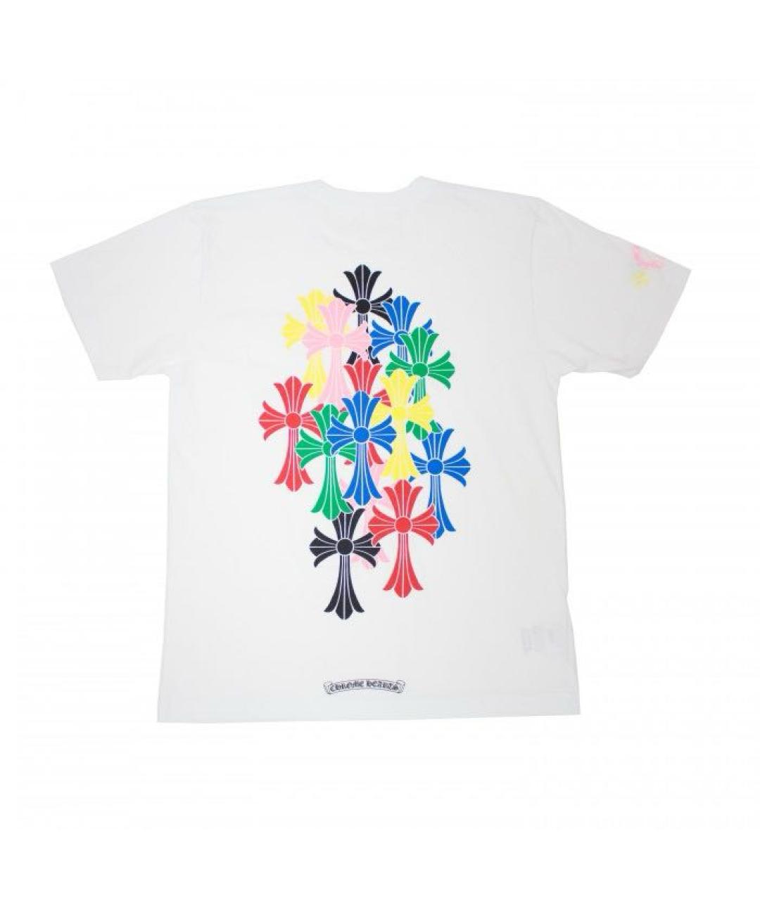 CHROME HEARTS Белая хлопковая футболка, фото 3