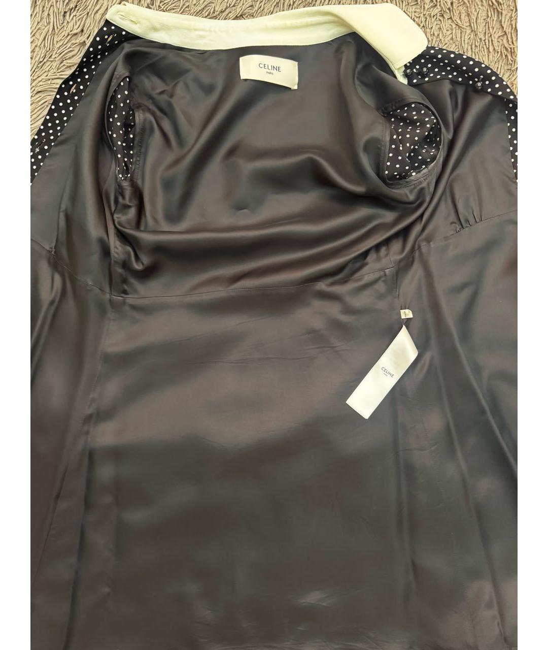 CELINE Черное вискозное коктейльное платье, фото 3