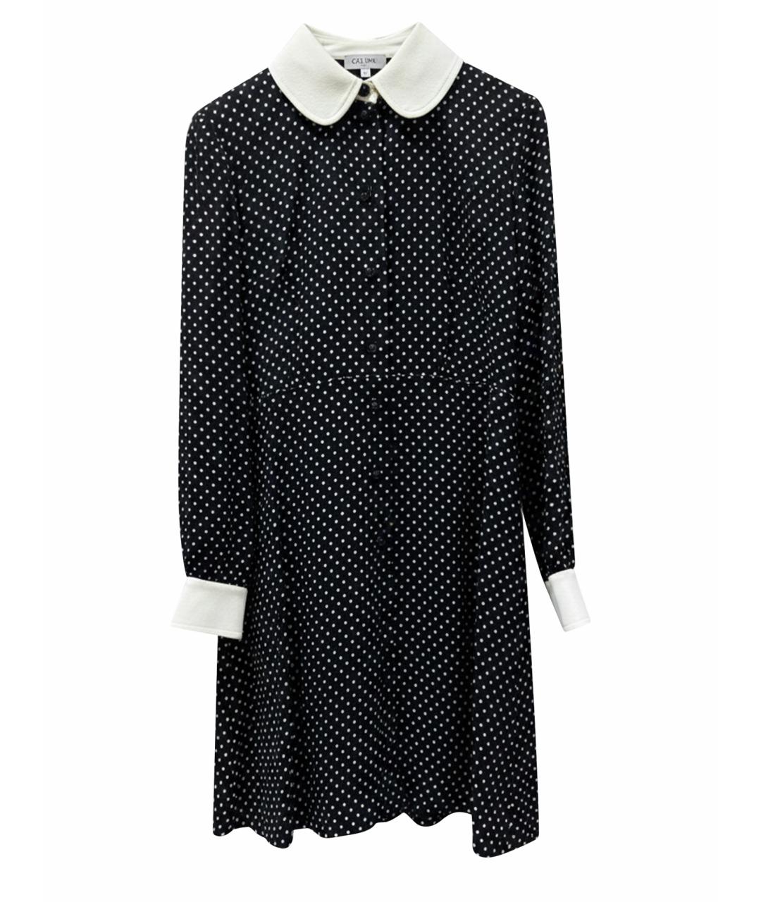 CELINE Черное вискозное коктейльное платье, фото 1