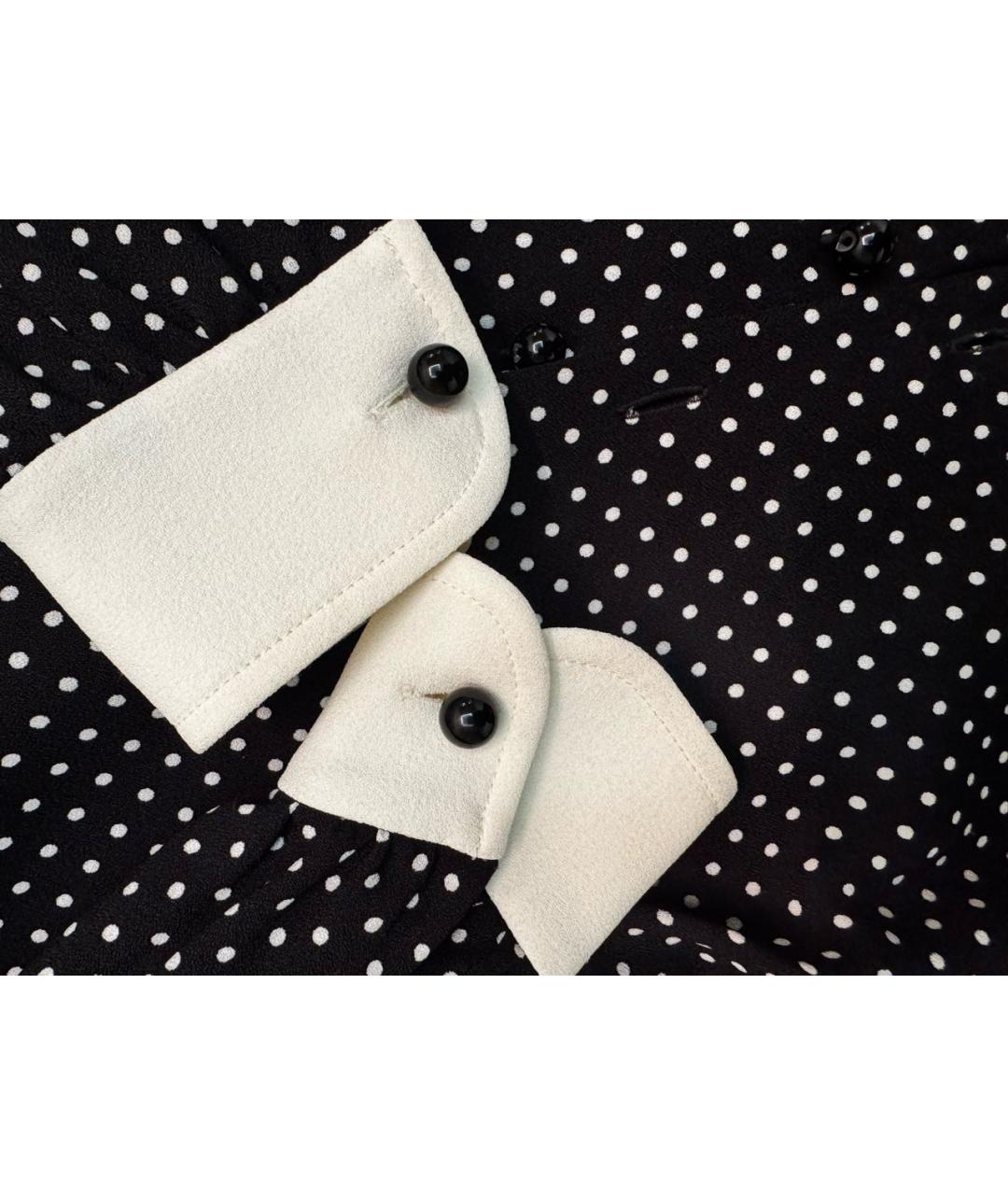 CELINE Черное вискозное коктейльное платье, фото 5