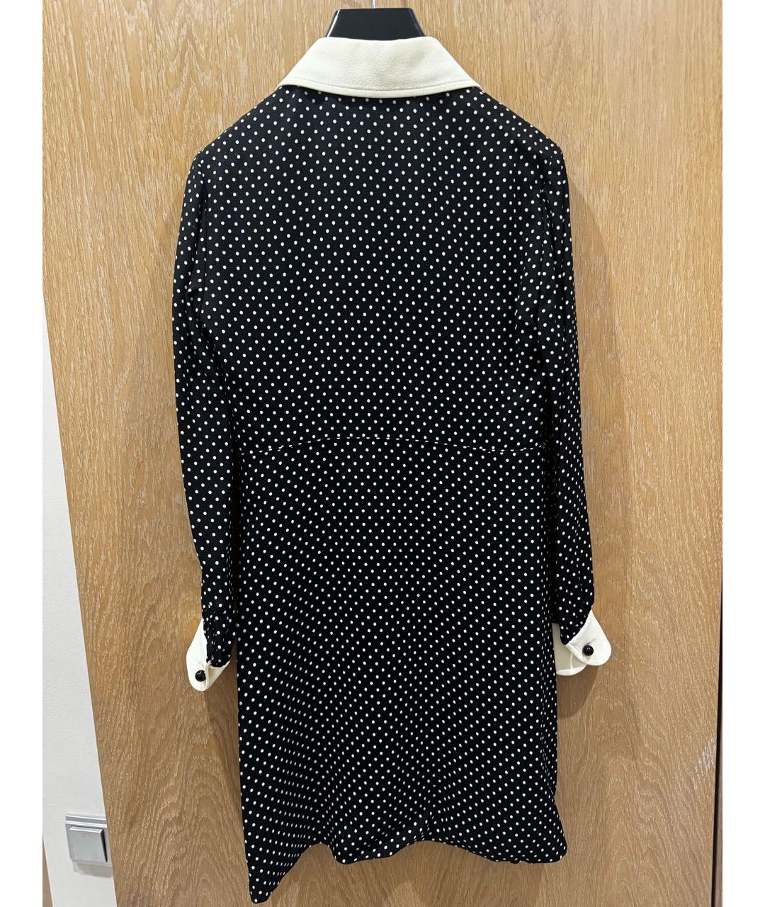 CELINE Черное вискозное коктейльное платье, фото 2