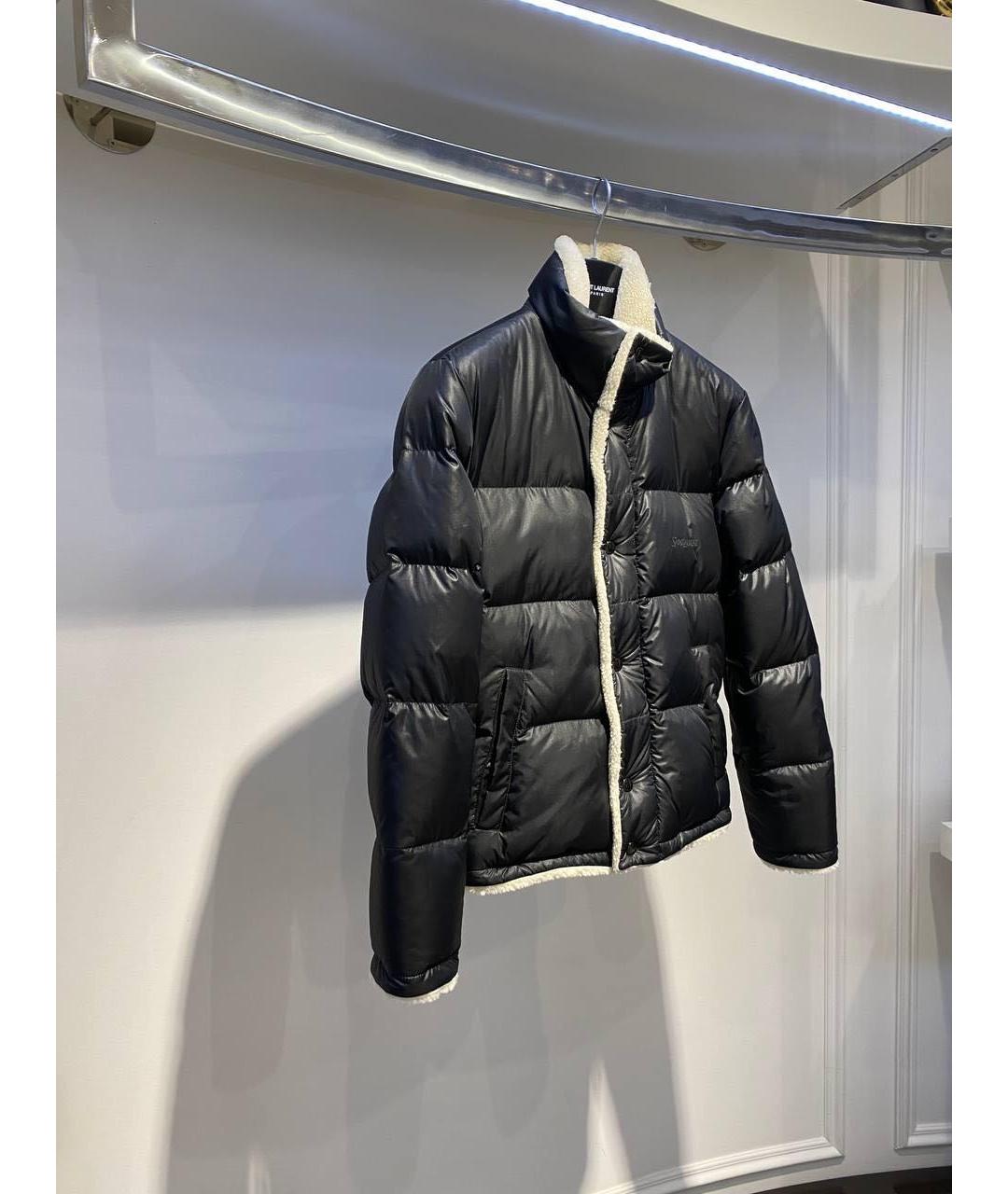 SAINT LAURENT Черная полиамидовая куртка, фото 4