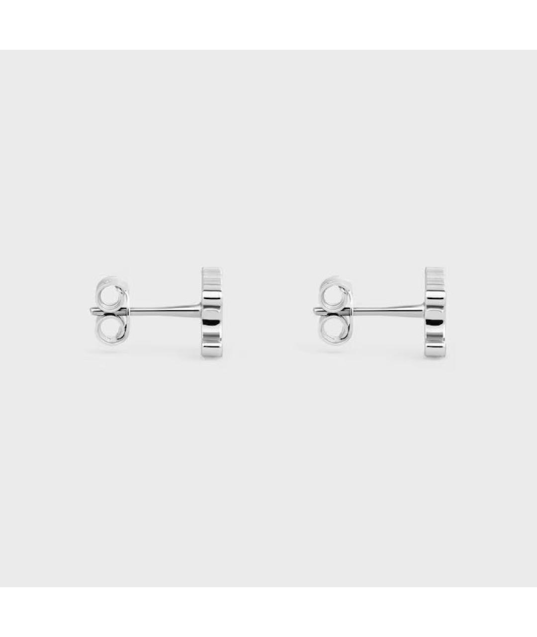 CELINE Серебряные латунные серьги, фото 3