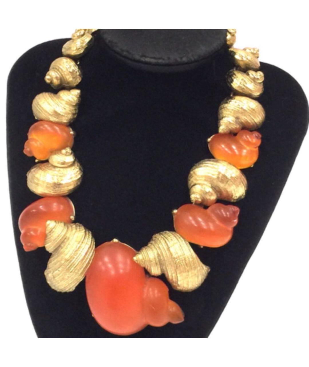 CHRISTIAN DIOR Золотое позолоченное колье, фото 2