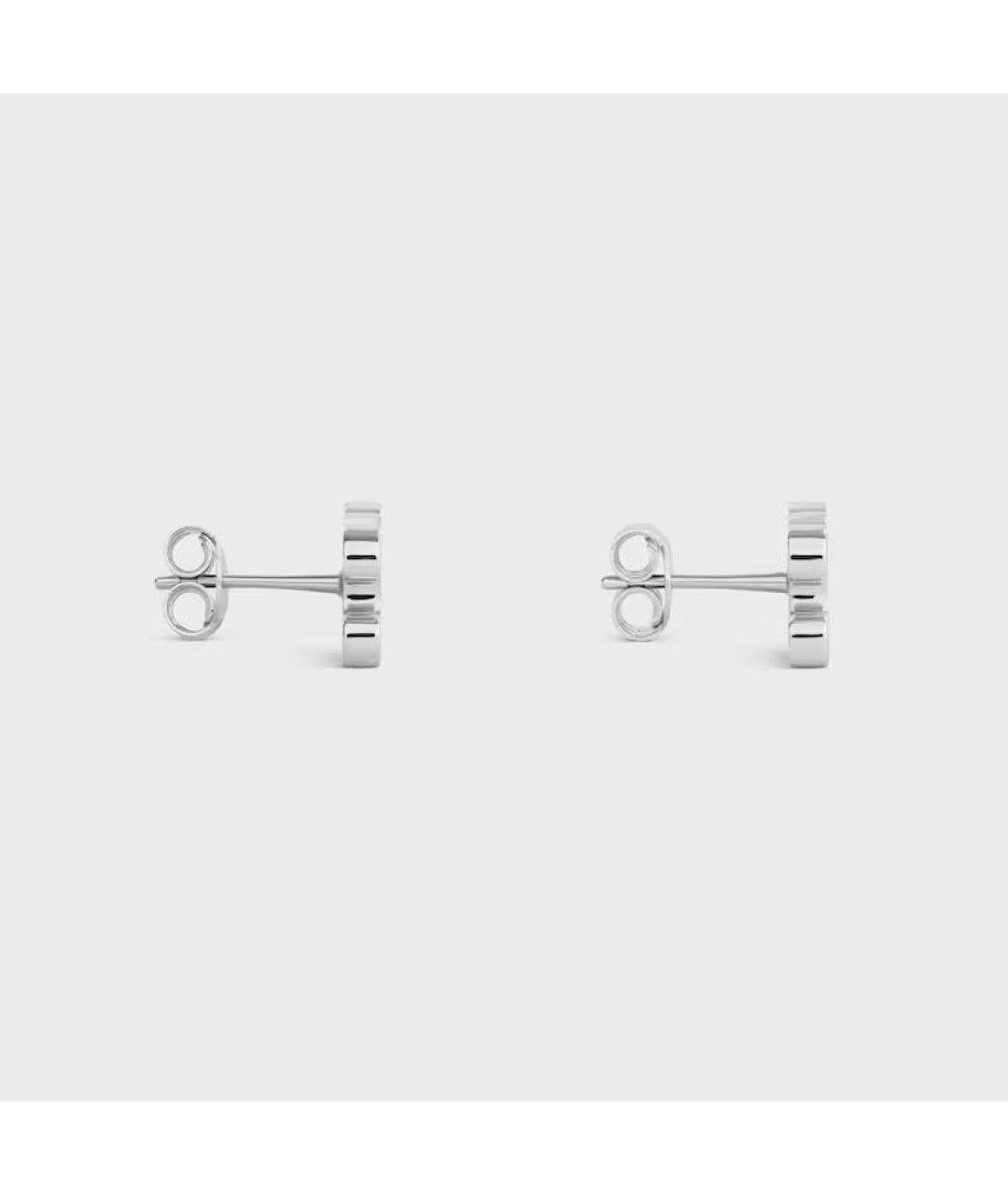 CELINE Серебряные латунные серьги, фото 3