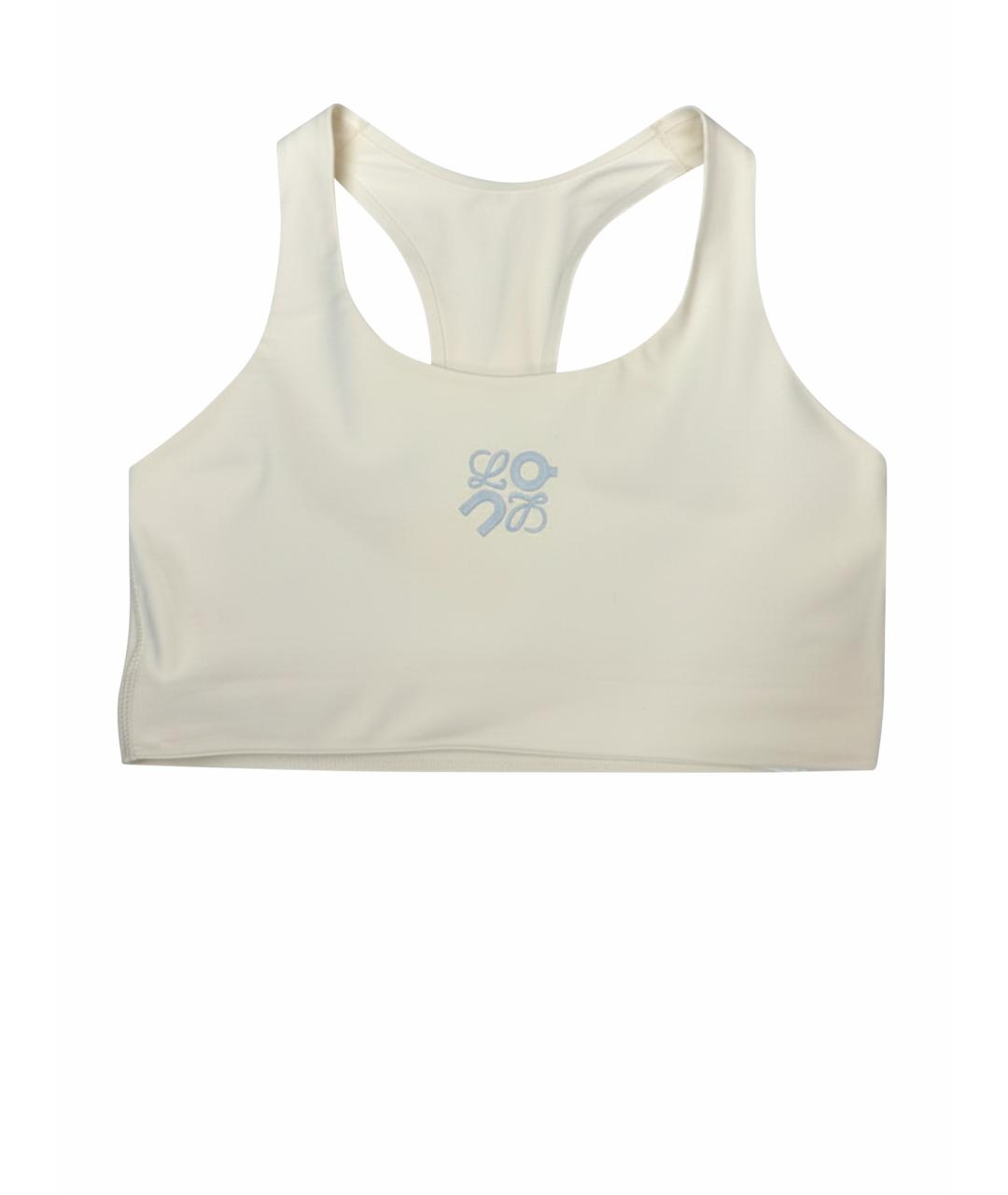 LOEWE Белая полиэстеровая майка, фото 1