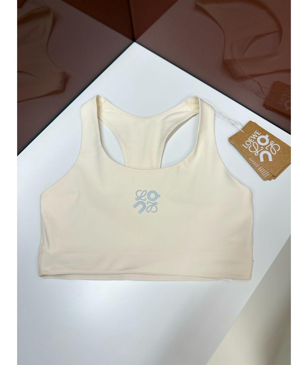 LOEWE Белая полиэстеровая майка, фото 4