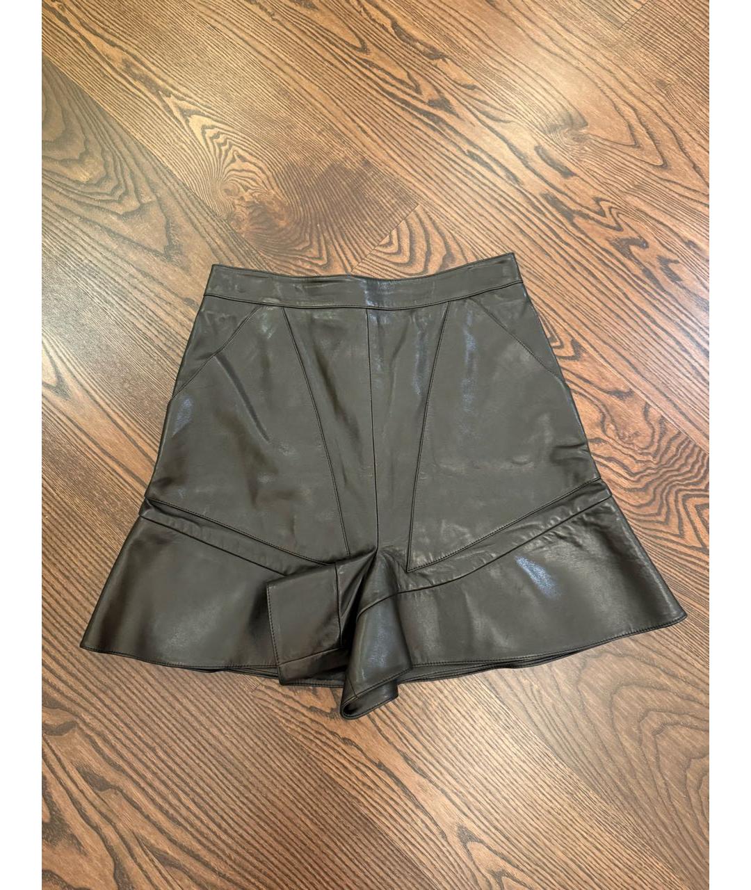 GIVENCHY Черные кожаные шорты, фото 8