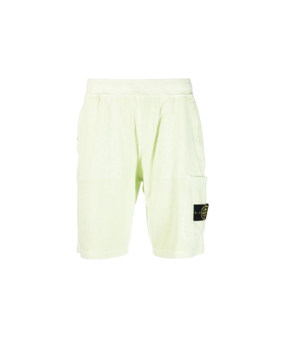 STONE ISLAND Зеленые шорты, фото 1