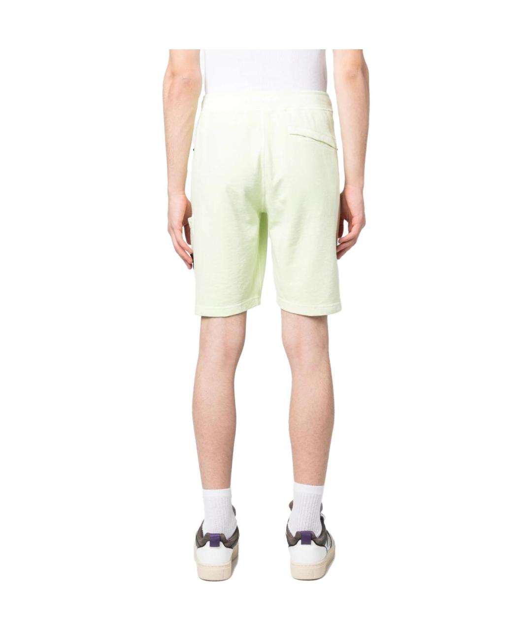 STONE ISLAND Зеленые шорты, фото 4