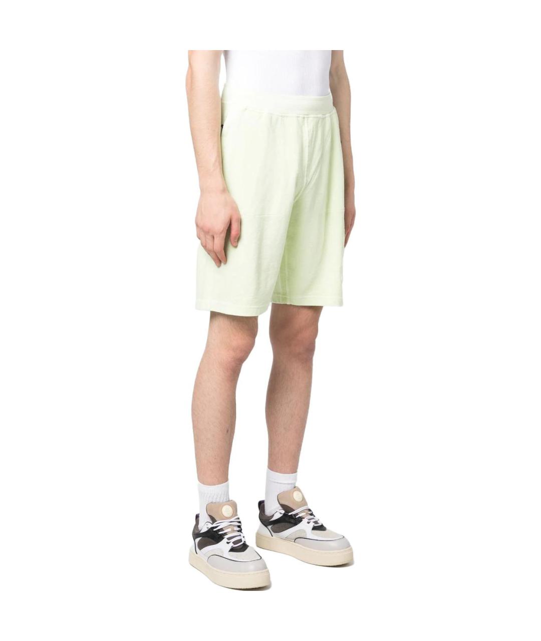 STONE ISLAND Зеленые шорты, фото 3