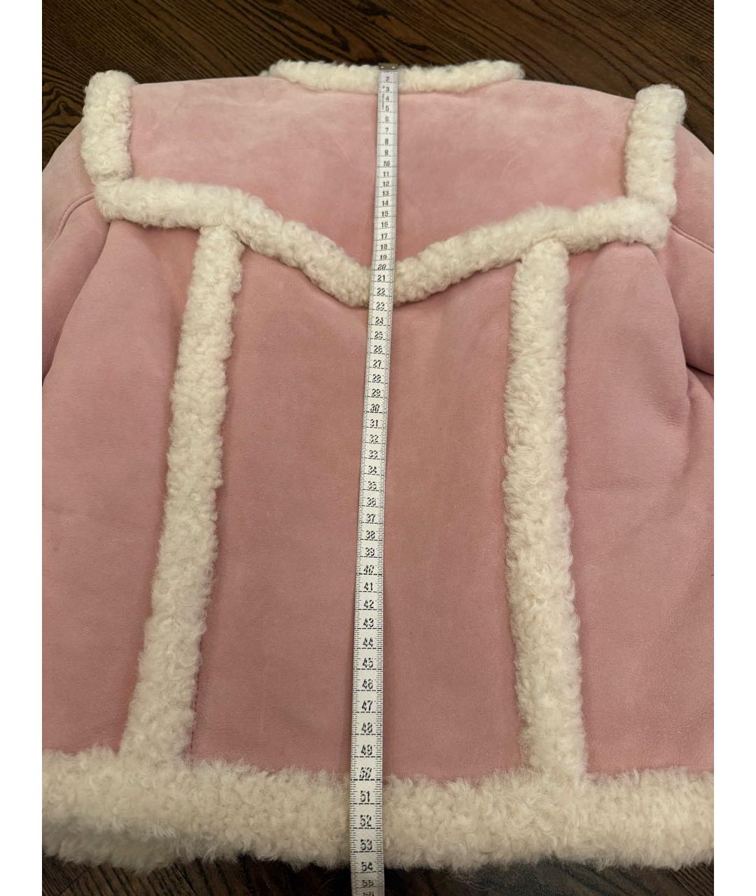 GUCCI Розовая замшевая дубленка, фото 8